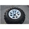 Image 4 : Mag Off Road set of 3 25x10.00-12 tires on 4 bolt aluminum rims to fit Kubota RTV's