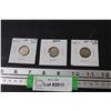 Image 1 : (3) Canadian Ten Cent Coins - 1919 & 1938 & 1941