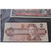 Image 4 : (3) Canadian Bills: 1967 One Dollar Bill, 1954 Two Dollar Bill, 1986 Two Dollar Bill