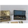 Image 4 : 1940's Diary - Unused, (3) Vintage Tins w/Contents, Vintage Miniature Tourist Memorabilia