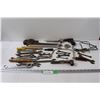 Image 1 : Assorted Wrenches, Hack Saw, Pipe Wrench, Misc.
