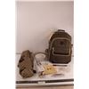 Image 1 : Stokes Outdoor Insulated Picnic Backpack w/ Plates, Napkins, Glasses, Silverware, Cutting Board, Bla