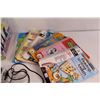Image 3 : Milton Bradley Elefun Game - As Is, Street Gear 35mm Compact Camera, (7) Leapfrog Educational Books