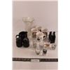Image 1 : Salt & Pepper Shakers, Tea Cup, Glass Flower Holder, (4) Coffee Mugs, Napkin Holder, (6) Decorative 