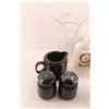 Image 3 : Salt & Pepper Shakers, Tea Cup, Glass Flower Holder, (4) Coffee Mugs, Napkin Holder, (6) Decorative 