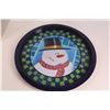 Image 2 : 12" x 10" Print "Fox Hunt" w/ Wooden Frame, Round Snowman Plate, & 14" Pencil Box