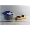 Image 1 : Salad Mixing Bowl and (2) Dough Rollers