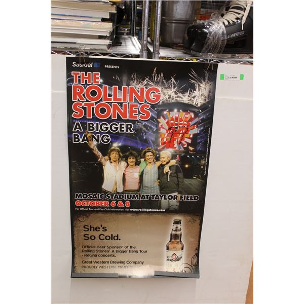 Rolling Stones at Mosaic Stadium Poster - 23.5" x 39"