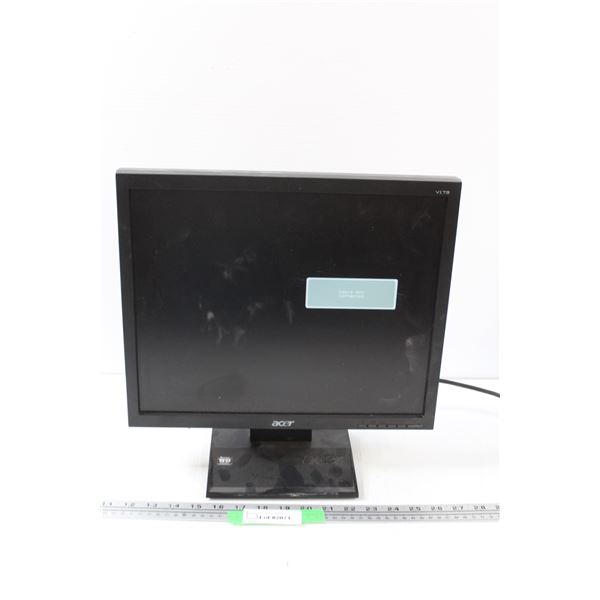 Acer Monitor - 17" - Powers On, As Is