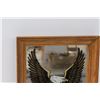 Image 3 : Harley Davidson Mirrored Picture in Wood Frame - 14" x 11"