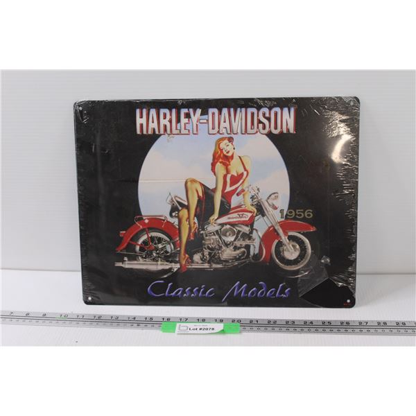 Harley Davidson - Classic Models - Metal Sign - 16" x 12"