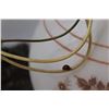 Image 2 : (2) Vintage Floral Glass Shades w/Ceiling Mounting Hardware - as is