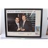 Image 1 : * Wayne Gretzky & Bruce McNall Poster in Frame - Glass Broken - 30.5" x 20"