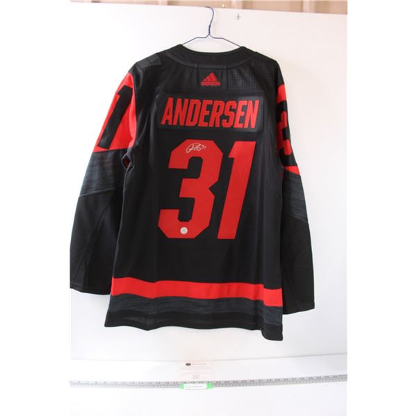 Adidas - Signed Frederik Anderson Hurricanes Jersey - Size 52 - w/Certificate