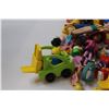 Image 2 : Children's Toy Lot: Fisher Price Little People & Forklifts, Polly Pocket, Sesame Street, Spin Master