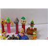 Image 3 : Children's Toy Lot: (7) PEZ, Snoopy, Garfield, Fisher Price Little People, Misc.