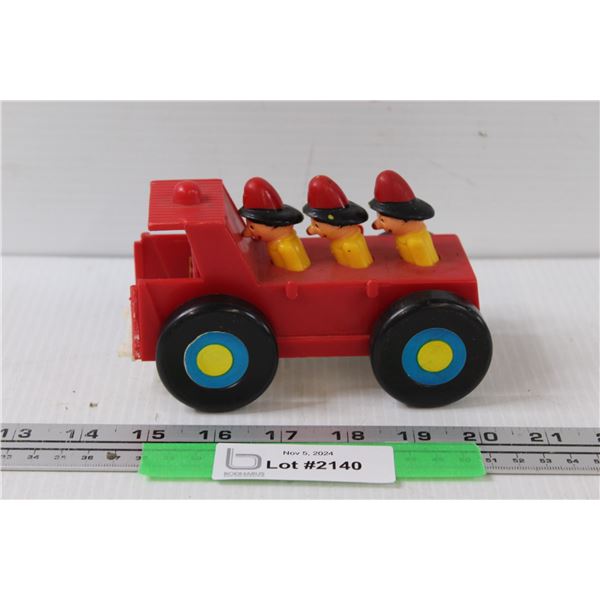 Vintage Fireman Children's Toy - Some Wear, as is