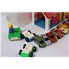 Image 3 : Children's Toy Lot: Hot Wheels, Semi & Trailer, Fisher Price, Misc.
