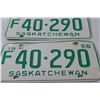 Image 2 : Pair Saskatchewan Farm License Plate - 1968