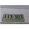 Image 3 : (3) Saskatchewan License Plate - Pair of Farm Plates and Single Plate 1970 & 1974