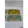 Image 3 : (3) Saskatchewan License Plate - 1985 & 1984, Alberta Plate