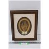 Image 1 : Three Dimension Woven Wheat Art in Frame - Bruno Sask. - 11" x 13"