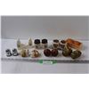 Image 1 : (8) Salt & Pepper Shakers - Grain Elevators, Oranges, Train, Misc.