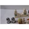 Image 4 : (8) Salt & Pepper Shakers - Grain Elevators, Oranges, Train, Misc.
