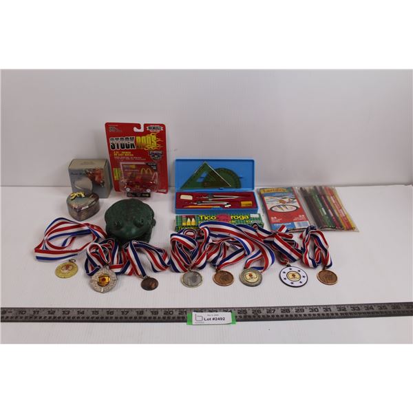 Silverplated Heart Box w/ Gold-plated Accent, Racing Champions McDonald's Limited Edition Stockrods 