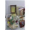 Image 2 : (2) 5"x7" Wooden Picture Frames, Set of Sears Pillowcases, Assorted Stitching Bars, Thread, & Needle
