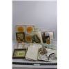 Image 1 : 5"x7" Wooden Picture Frame, Assorted Stitching Bars, Thread, & Needles