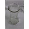 Image 2 : (8) Glass Seasoning Bottles, (2) Glass Flower Vases, (2) Glass Highball Glasses, Glass Candle Holder