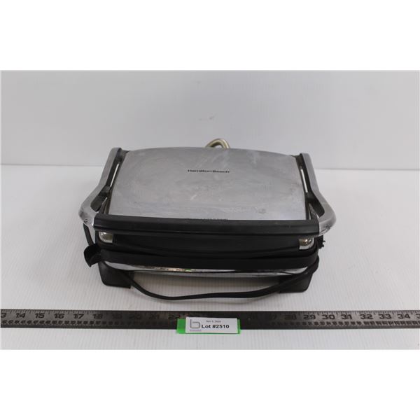 Hamilton Beach Corded Griddle 9"x11" - Works, Missing Dial