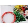 Image 2 : (2) Snowman Stuffies, Make Your Own Snowman Kit, Tambourine, Assorted Christmas Decorations