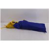 Image 3 : Blue & Yellow Small Tent w/ Poles - As Is