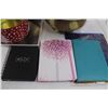 Image 4 : Apple iPad Smart Cover, (3) Notebooks, Monthly Planner, Brass Plant Pot, Christmas Tin 8", Misc.
