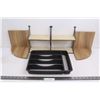 Image 1 : (2) 7.5"x6" Wall Shelves, (2) Corner Shelves, Silverware Tray