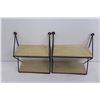 Image 4 : (2) 7.5"x6" Wall Shelves, (2) Corner Shelves, Silverware Tray