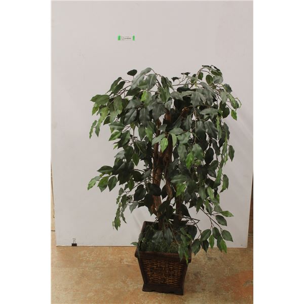 *Faux Plant - 4' w/Wicker Style Pot
