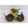 Image 2 : Audobon Ceramic Round Wall Bird Decoration 10.5", (3) Ceramic Bird Lawn/Garden Ornaments