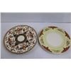 Image 4 : Vintage Pareek Johnson Bros. Floral Plate, Vintage Wedgwood Floral Plate, Iridescent Glass Deviled E