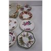 Image 4 : (15) China Saucers, (2) Ceramic Soup Bowls w/Spoons, & (2) Glass Serving Cups