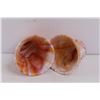 Image 2 : (2) Orange Slag Glass Cups