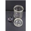 Image 4 : 9" Glass Tray w/Lid, Glass Coin Bank, Glass Candy Jar w/Lid, (2) Glass Jars No Lid, & 9" Glass Tray