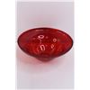 Image 3 : Red Glass Bowl 7" & Red Glass Bowl 8.5"
