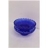Image 2 : (2) Cobalt Blue Glass Bowls 6"