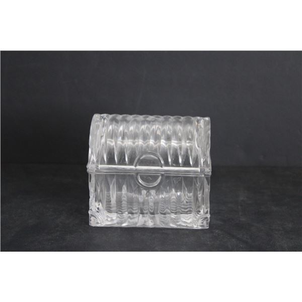 Glass Chest 5"x4"x4" - Some Wear