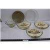 Image 1 : (2) Pyrex Glass Pie Dish, Pyrex Glass Flute Mould Dish, (3) Pyrex Glass Quiche Dishes - 27cm, 26cm, 