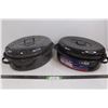 Image 1 : (2) Oval Shaped Roaster  16.5"x12"x5"