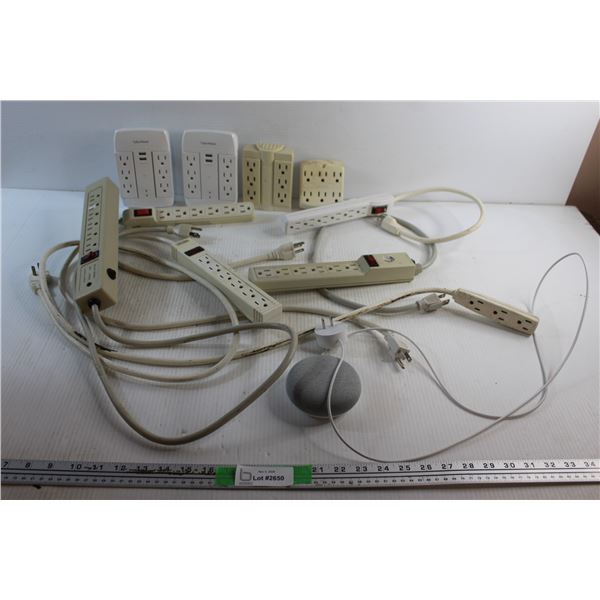 Google Smart Speaker - Tested, Power Strip Surge Protectors and Outlets - As Is